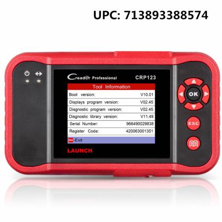 Launch CRP123 OBD2 Scanner Engine/ABS/SRS/Transmission Scan Tool Automotive Code Reader Diagnostic Tool  